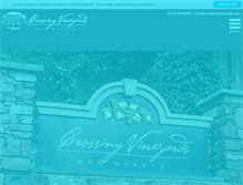 Tablet Screenshot of crossingvineyards.com